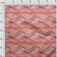 thumbnail image 3 of oneOone Cotton Cambric Red Fabric Abstract Stripe Dress Material Fabric Print Fabric By The Yard 56 Inch Wide, 3 of 5