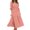 Pink, variant on Gspmoly Women Dresses, Women'S Fashion Half Sleeve V-Neck Loose Solid Ankle Dress Long Split Dress Party Dresses for Women Deals of The Day