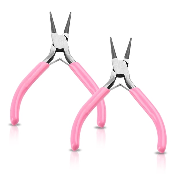 Alicates para pelar, pinzas con resorte de acero antideslizante, fabricación de joyería artesanal, pelacables portátiles, herramientas de mano, alicates redondos, 2 piezas sidaley TO000996-06