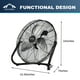 thumbnail image 2 of Ventilador de Suelo Tech Drive Alta Velocidad 30 cm 3 Velocidades Negro, 2 of 8