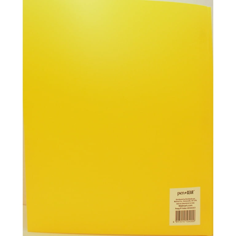 Pen+Gear Letter Size, 3-Prong, 2-Pocket Poly Folder, 9.4” x 11.4