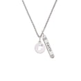 thumbnail image 2 of Delight Jewelry Silvertone Dog Head Silhouette Silvertone Believe Faith Prayer Hope Bar Charm Necklace, 23", 2 of 4