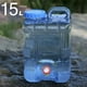 thumbnail image 1 of Jarra de almacenamiento de agua para acampar de 4 galones, de agua con asa, dispensador de bebidas, de botellas de agua, contenedor, 1 of 8