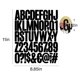 thumbnail image 3 of Set de stickers Llewyn 500 piezas de vinilo impermeable negro de 5 cm, 3 of 7