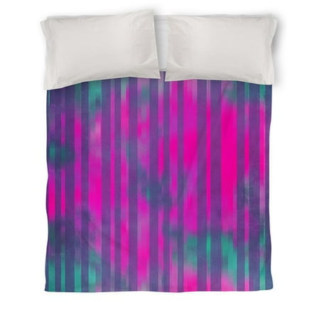 Idg Stripes Pink Turquoise Duvet Cover Walmart Com