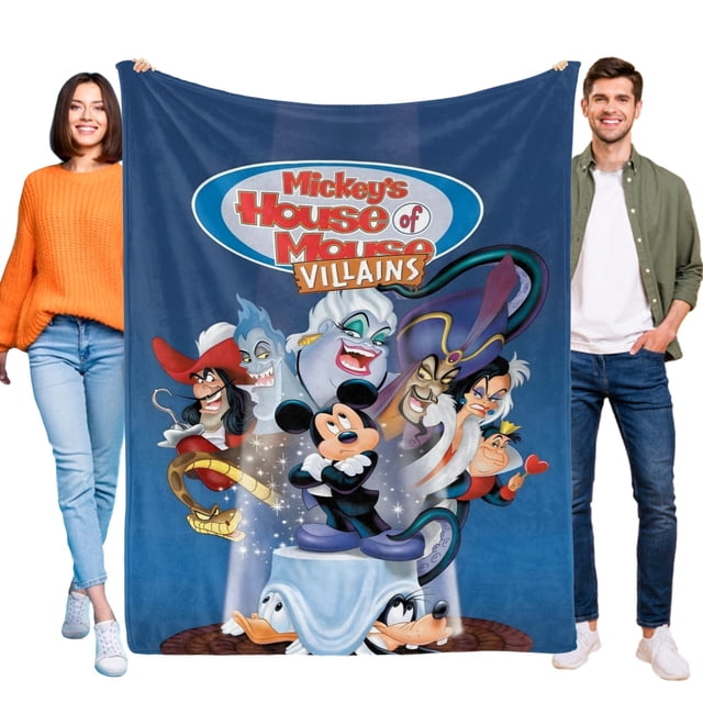 La Casa de Mickey Mouse anti-pilling, suave, ligera, esponjosa y acogedora de lujo para hogar y cocina – Perfecta para niños y adultos, 100 x 150 cm