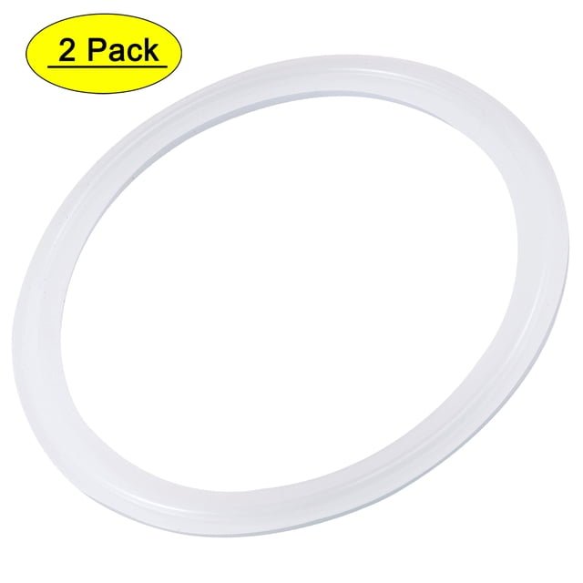 Junta de brida de goma de silicona Uxcell para abrazadera de vacío de 4"