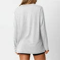 thumbnail image 2 of fatyb Oversized T Shirts for Women Long Sleeve V Neck Loose Soft Tees Womens Casual Plain Basic Tops, 2 of 6