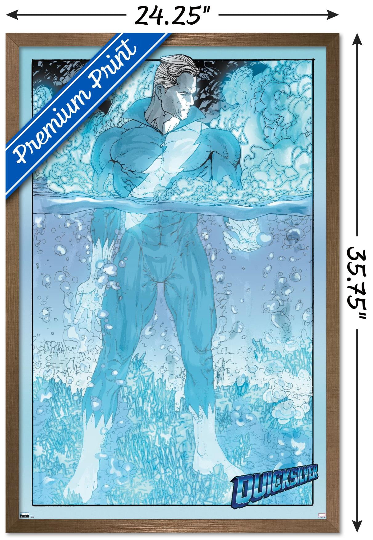 Marvel Comics - Quicksilver - Son Of M #2 Wall Poster, 22.375" x 34", Framed