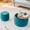 Blue+Velvet, variant on Arouseden22.7" Blue Round Ottoman with Storage Set of 2 with Wood Tray,Round Tufted Storage Ottoman,Round Velvet Ottoman Coffee Table for Living Room