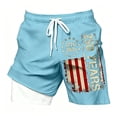 thumbnail image 2 of PRfgtbd 4Th Of July Swim Shorts For Boys 250Th Anniversary Usa Swimsuit Patriotic Print Swim Trunks Kids American Flag Swimwear Casual Bathing Suit Beach Shorts 8-10 Years, 2 of 4