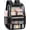 Black, variant on PayUSD Clear Backpack School Backpacks Heavy Duty Large Transparent Backpacks for Stadium Back to School Travel Light Blue