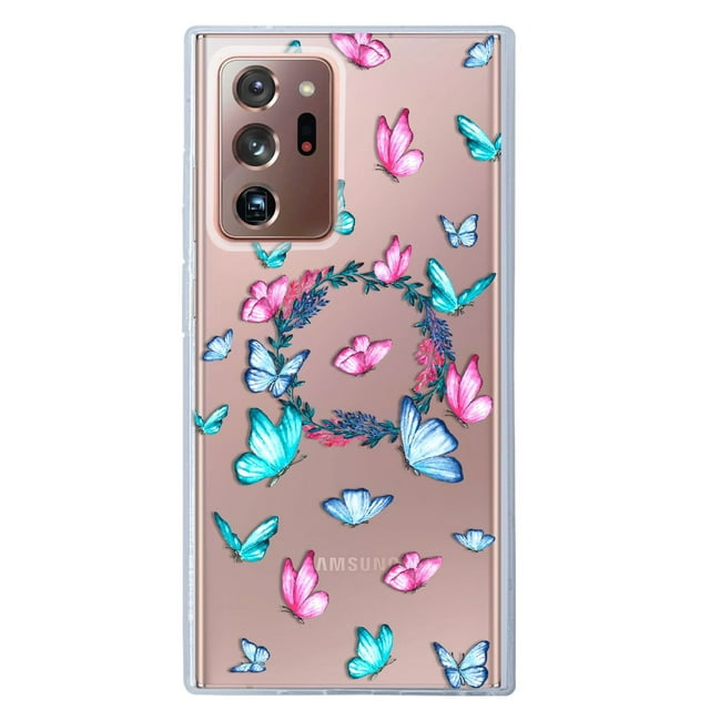 Funda para Galaxy Note 20 Ultra Butterfly Uso Rudo, InstaCase Protector para Galaxy Note 20 Ultra Antigolpes, Case Butterfly