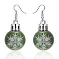 thumbnail image 5 of Pendientes de bola de estrella de color rojo verde de moda vintage Yashi para mujer y niña, 5 of 5