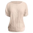 thumbnail image 6 of Lixiuxyad Stylish Women's T Shirts For Everyday Wear Casual Outings And Layering Soft Fabric Versatile Fit Wardrobe Staple Summer Tee Shirts,Beige L, 6 of 6