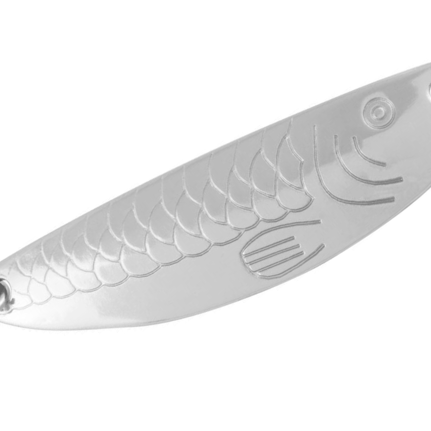 Tsunami Scale Spoon Fishing Lure – Chrome, 1/2 oz.
