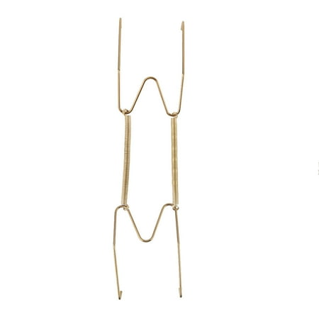 Spring Hanger - Metal 9 to 11.4 Inch Spring Plate Hangers Wall Rack Hook Stand Display Gold Tone