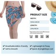 thumbnail image 6 of KLL Tropical Leaves Print Women's Sarong Coverups Short Bathing Suit Wrap Skirt Beach Wrap Swimsuit Cover Ups, 6 of 6