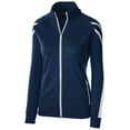 thumbnail image 2 of Holloway Sportswear XS Womens Flux Jacket Navy Heather/White/White 229768, 2 of 2