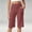 A5 Wine, variant on GILIGEGE Women's Sweatpants Capri Pants Lounge Loose Fit Drawstring Waist with Side Pockets Summer Casual Cropped Jogger Running Hiking Pants Lightweight Yoga Workout Pant Knee Length Pants Black