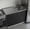 Espresso, variant on Tuhome Napoles 39 in Kitchen Sink Cabinet and Utility Sink, Stainless Steel Top and Drainboard, Freestanding Laundry Base, 2 Doors, 1 Shelf, 39.3 x 19.7 x 35.4 in, White, Faucet Not Included