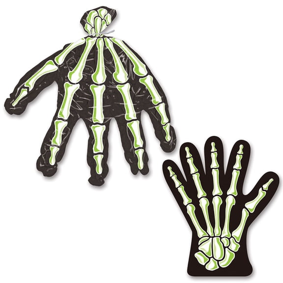 Party Central Club Pack of 240 Skeleton Hand Halloween Treat Bags 11"