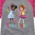 thumbnail image 3 of Fancy Nancy - Tres Chic - Toddler And Youth Girls Raglan Graphic T-Shirt, 3 of 4