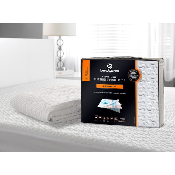 Bedgear Queen Dri-Tec Mattress Protector – Waterproof, Breathable, Washable, Adjustable Base Compatible, Noiseless – Deep Pocket Fitted Pad Fits 18” Mattress – White