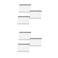 thumbnail image 4 of Advancent Paquete de 24 alfileres de bandeja redonda, broches de barra de acero inoxidable en blanco, traje de hombre, ropa, manualidades, Type3 NO3, 4 of 6