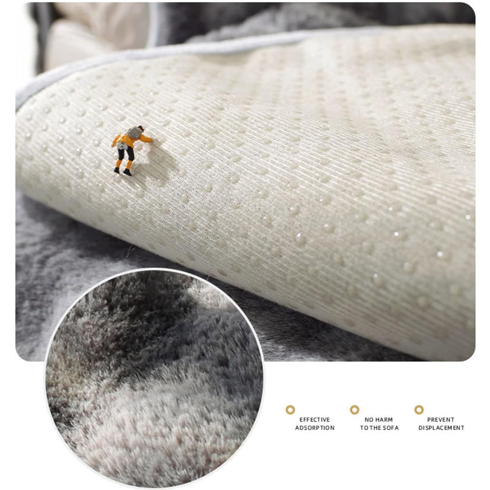 Gradient Plush Recliner Sofa Cushion A Polyester Seat Cushion Colro:A Material:Plush