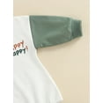 thumbnail image 6 of Bagilaanoe Newborn Baby Girl Boy Oversized Romper Sweatshirt Long Sleeve Bodysuit Letter Printe Pullover 6M 12M 18M 24M Fall Tops, 6 of 9