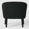 thumbnail image 6 of WestinTrends Alexandria 29" Wide Mid Century Modern Club Barrel Accent Armchair, Set of Two, Black, 6 of 8