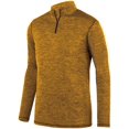 thumbnail image 2 of Augusta Intensify Black Heather 1/4 Zip Pullover 2955 Gold M, 2 of 2
