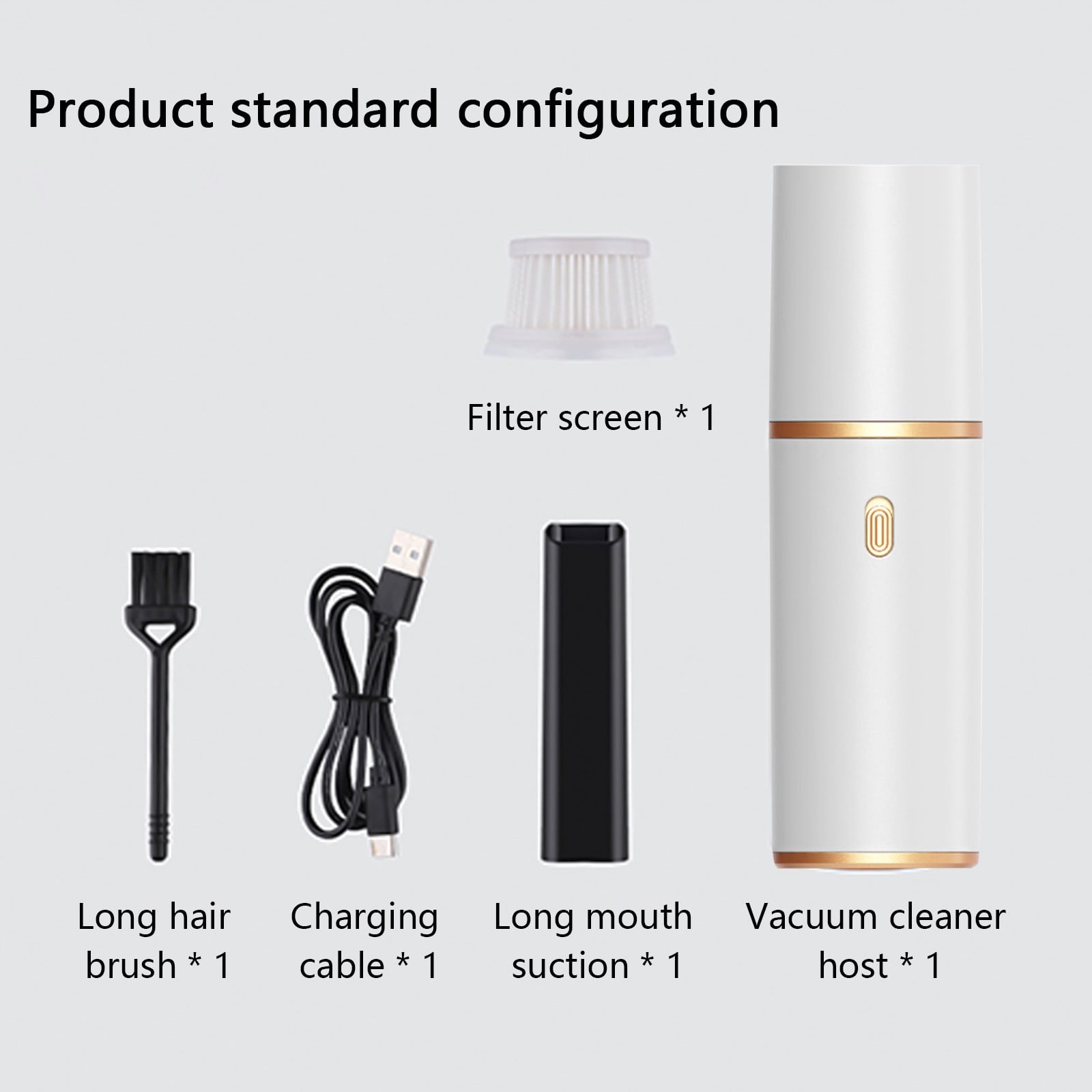 Uiz Merueh Cordless Car Vacuum High Power Hand Held Vacuum Powerful Suction Hand Vac Portable Vacuum Cleaner, Mini Hand Held Vacuum Cleaner for Car Home