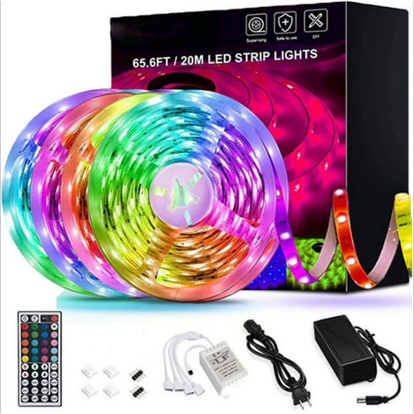 LED Strip Lights 65.6ft, Ultra-Long RGB 5050 Smart LED Strip with App Control