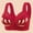 Red, variant on WREESH Push-Up Bra Ladies Wireless Comfortable No Underwire Bras Breathable Gathering Front Opening Buckle Bra Women Underwear Beige