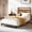 1Pc, variant on Twin Bed Frame with Wood Headboard and Footboard, Metal Platform Bed Frame with Under Bed Storage, 6 Inch High, No Box Spring Needed, Rustic Brown