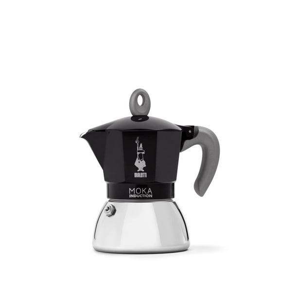 Bialetti - Moka Induction, Moka Pot, Suitable for all Types of Hobs, 4 Cups Espresso (5.7 Oz), Black