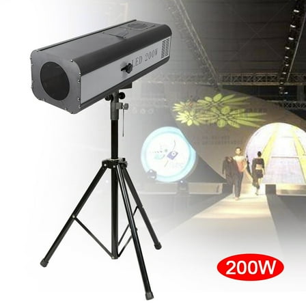 Miumaeov LED Follow Spot Focused Light Stand Spot Light Stage Effect Lighting Lamp 200W
