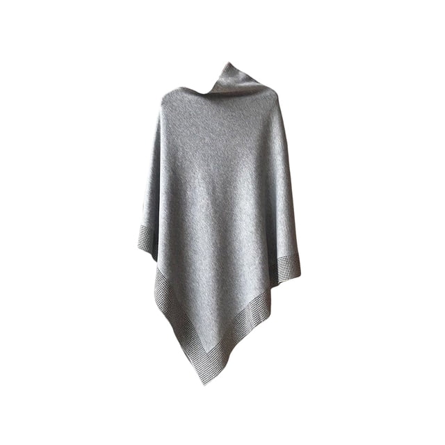 Minnieouse Mujer invierno otoño capa portátil elegante de moda térmica caliente mantener Casual oficina en casa caminar compras capa capa Accesorios de disfraces Gris L Minnieouse AP013565-05