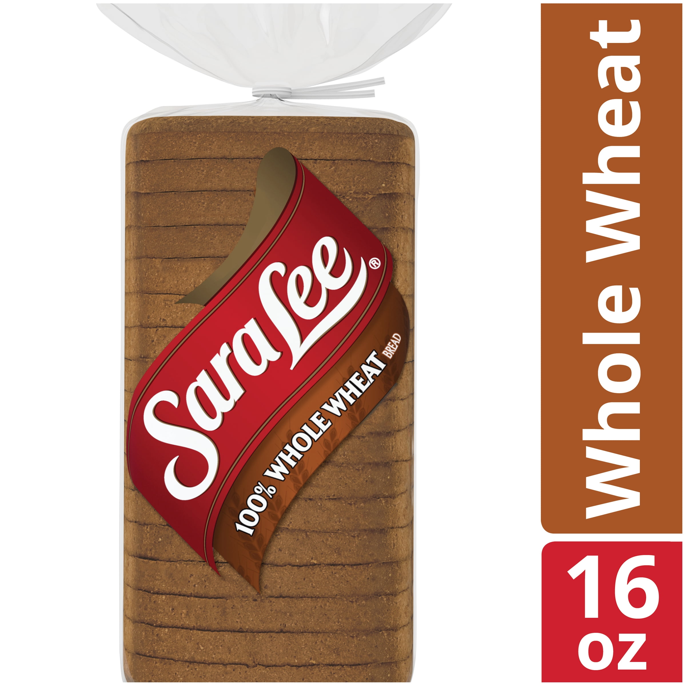 Sara Lee 100 Whole Wheat Bread Made With Whole Grains 18 Slices 16 Oz Walmart Com Walmart Com