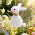thumbnail image 4 of Easter Bunny Craft Easter Holiday Decorations Easter Figurines Decorative Rabbit Holiday Bunny Decorations Bunny Figurines Exquisite Easter Deco Car Hanging Decorations Swinging Car Penguin Acrylic, 4 of 4