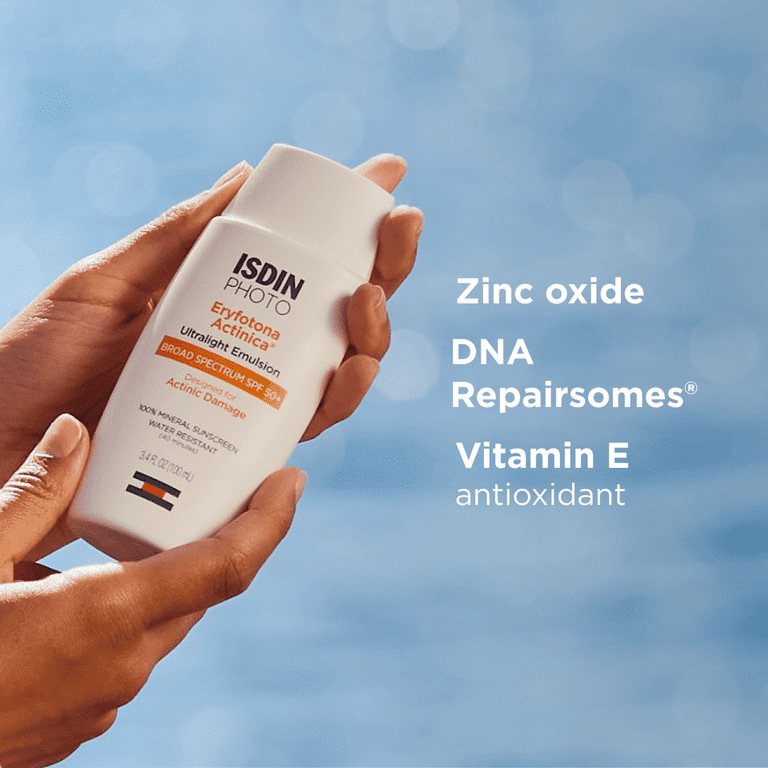ISDIN Actinica Mineral Sunscreen SPF 50+ Zinc Oxide Fl. Oz. - Walmart.com