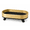 Gold & Black, variant on DBOZE Oval Vanity Tray with Feet, Bathroom Counter Organizer for Perfume, Skincare, Jewelry and Candles, Modern Decorative Tray, Black & White