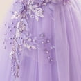thumbnail image 7 of EnJoCho Flower Girl Sequin Embroidery Maxi Gown, Rufle Cold Shoulder Princess Dress for Wedding Par𝗍y Birthday Pageant, 7 of 7