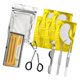 thumbnail image 1 of Juego de herramientas de extensión de pestañas: 1 caja de pestañas individuales, 3 tipos de pinzas para pestañas, 1 r de pestañas, 1 soporte par dorado Baoblaze Pestañas individuales, 1 of 8