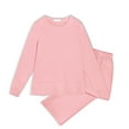 thumbnail image 7 of MOSHU Two Piece Sets for Women Casual Fall Outfits Sets Slit Side Stiching Tops and Wide Leg Pants with Pockets Trendy Cozy Tracksuits, 7 of 7