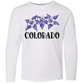 thumbnail image 3 of Inktastic Colorado Columbine Flowers Long Sleeve Youth T-Shirt, 3 of 5