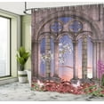 thumbnail image 5 of Ambesonne Gothic Shower Curtain, Secret Garden, 69"Wx84"L, Lilac Grey Blue, 5 of 5