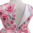 thumbnail image 4 of Kids Dress Girls Birthday Rose Sleeveless Flower Princess Girl Dress Toddler Outwear, 4 of 5